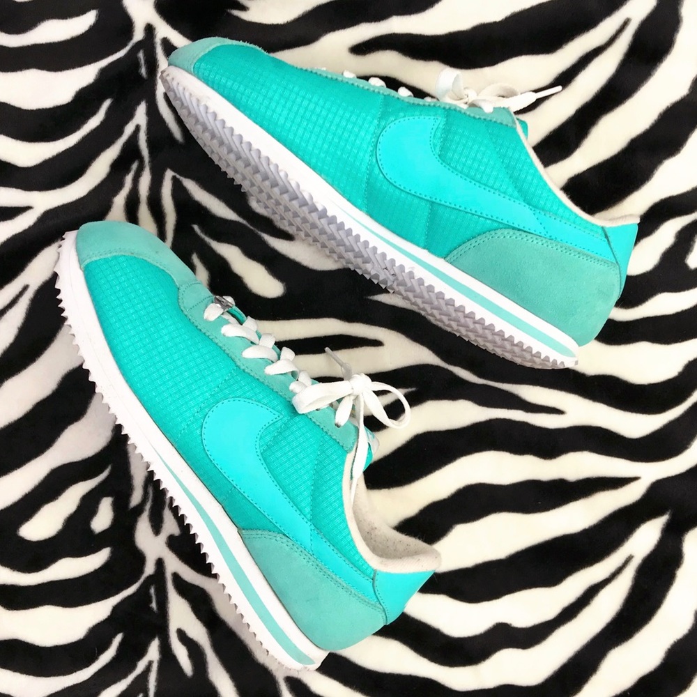 Aqua Blue Nike Cortez